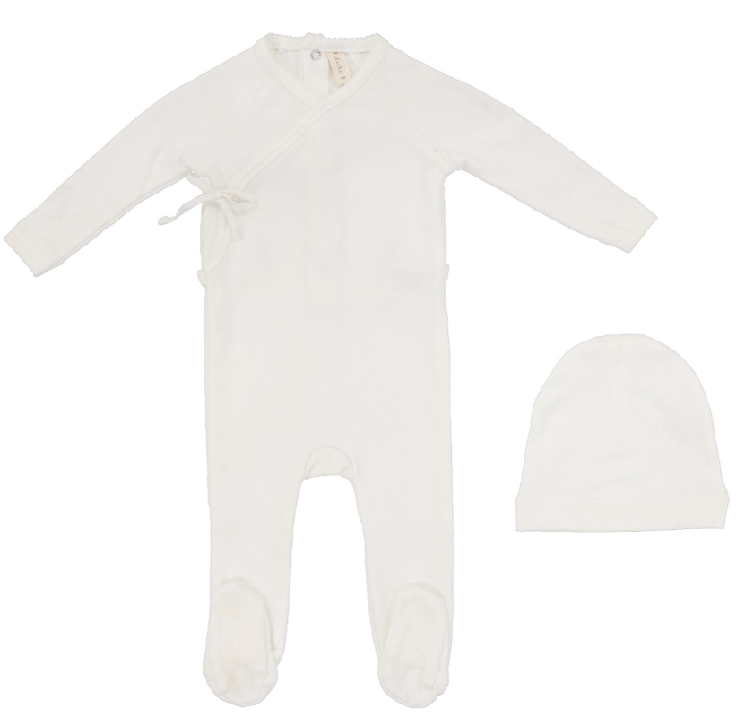 LIL LEGS WRAPOVER FOOTIE SET (NB-6M)