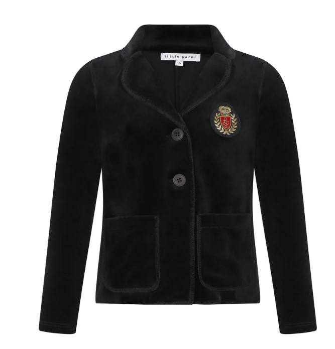 LITTLE PARNI VELOUR BLAZER (3-20Y)