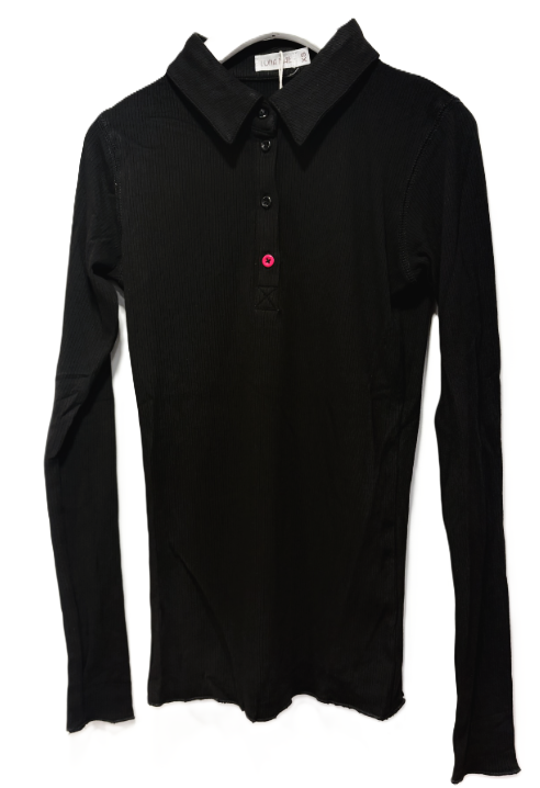 LUNA MAE SOLID COLLARED TSHIRT (XS-XL)