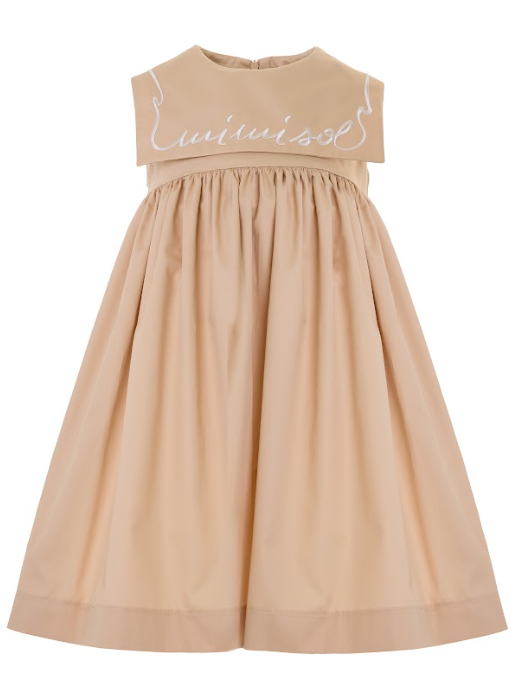 MIMISOL EMBROIDERED NEWBORN DRESS (24M-36M)