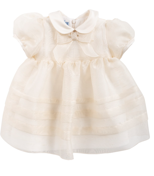MIMISOL PUFF SLEEVE ORGANZA DRESS (18M-36M)