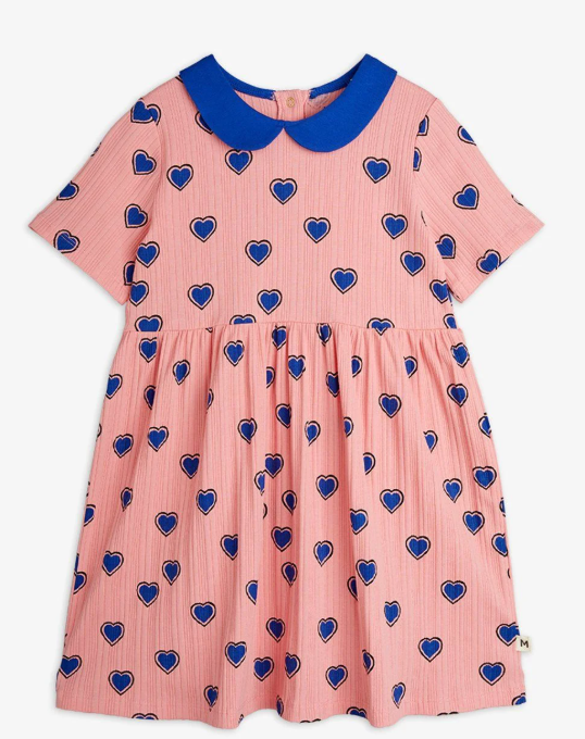 MINI RODINI HEARTS SS DRESS (1.5Y-9Y)