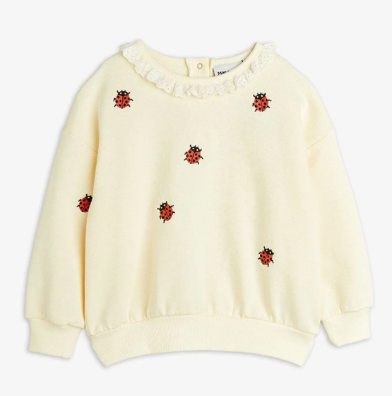 MINI RODINI LADYBUG EMB SWEATSHIRT(1.5-11Y)
