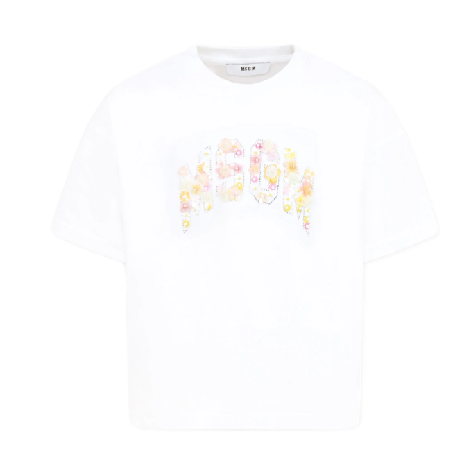 MSGM GIRLS OVER JERSEY TSHIRT (4-14Y)