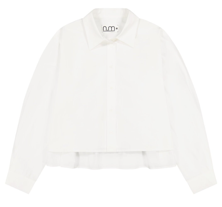 N.M GATHERED SHIRT(XS-XL)