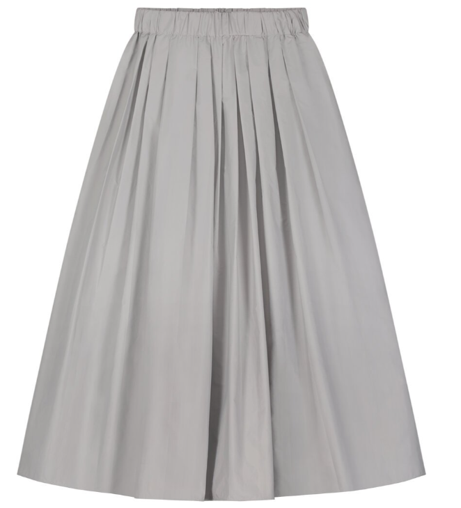 N.M PLEATED TAFFETA SKIRT (XS-XL)