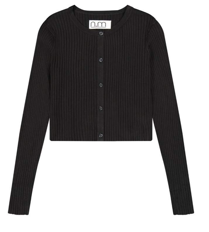 N.M RIBBED CARDIGAN (XS-XL)