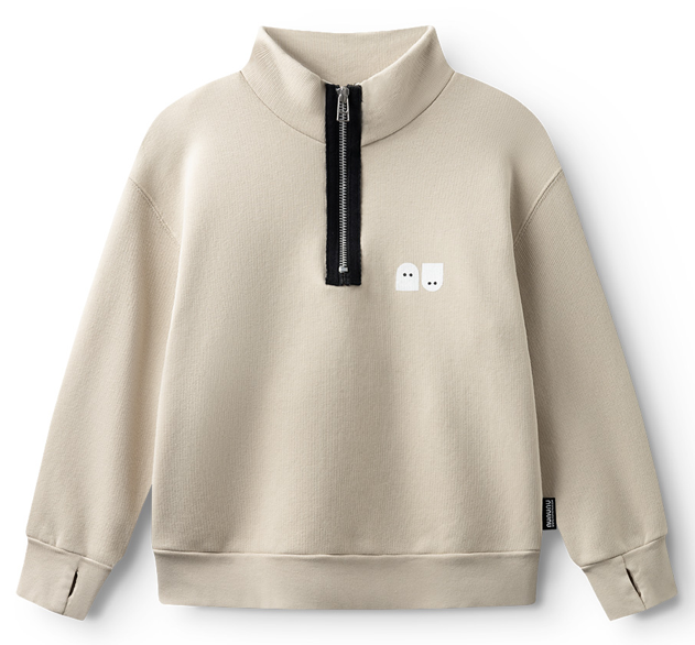 NUNUNU BASIC HALF ZIP SWEATSHIRT (2-14)