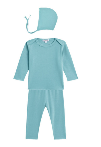 OUBON COTTON 2 PIECE W/BONNET (6M-18M)