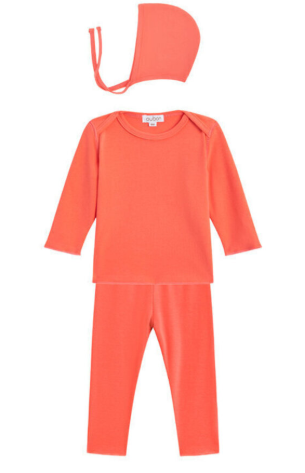 OUBON COTTON 2 PIECE W/BONNET (6M-18M)