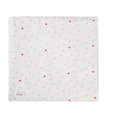 OUBON HEART PRINT SWADDLE (OS)