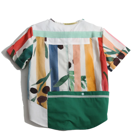 TIA CIBANI PATCHWORK SAFARI HENLEY (2-8Y)