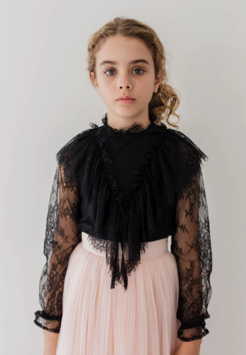 PETITE AMALIE FRENCH LACE SHELL TOP(12-18Y)