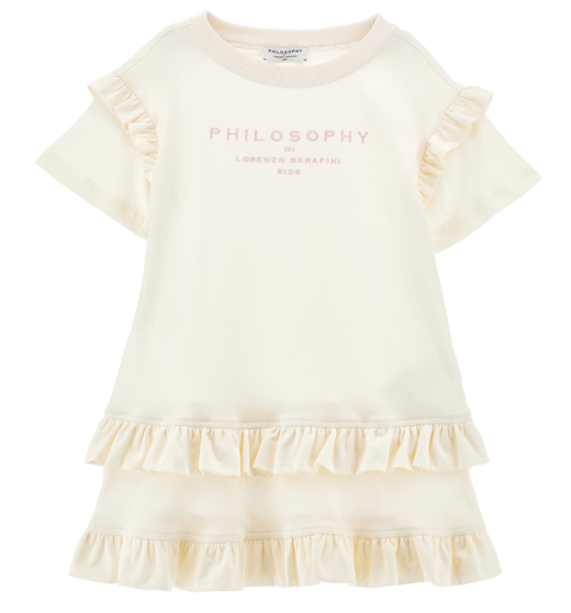 PHILOSOPHY SS DRESS W/RUFFLES (4-8A)