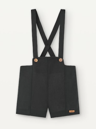POPELIN LINEN PANELLED DUNGAREES (18M-5Y)