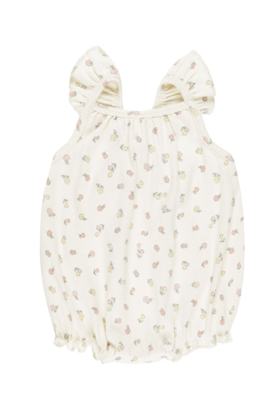 QUINCY MAE RIBBED RUFFLE ROMPER (3M-24M)