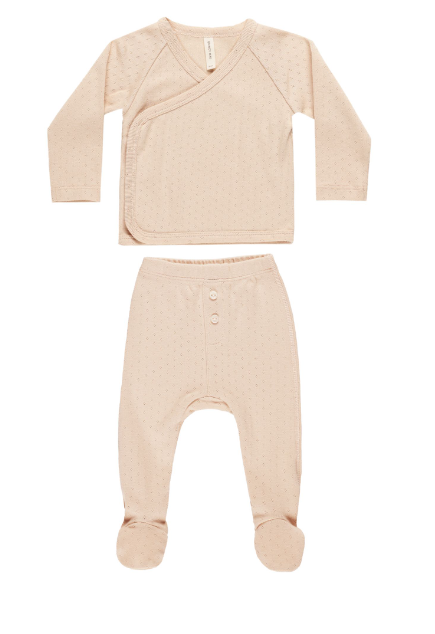 QUINCY MAE WRAP TOP & PANT SET(NB-6M)