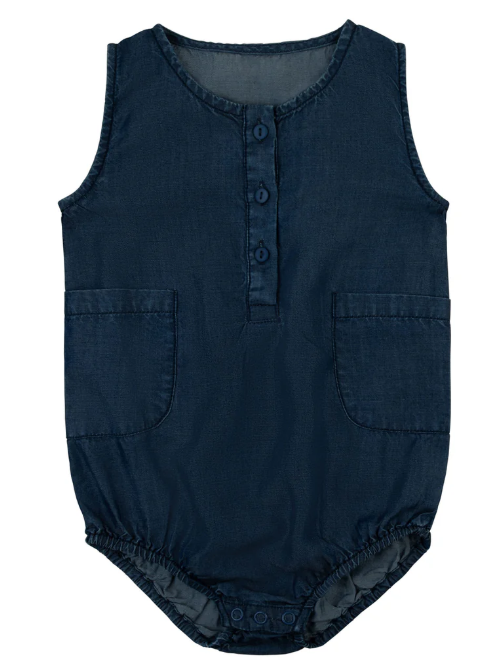 RA & DA DENIM BOYS ROMPER (9M-2Y)