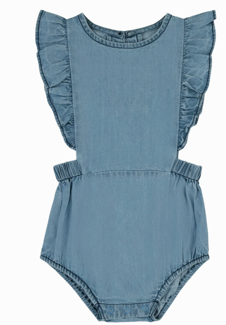 RA & DA DENIM GIRLS ROMPER (9M-2Y)