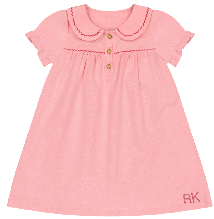 RETRO KID LIA RIC RAC DRESS (2-8Y)