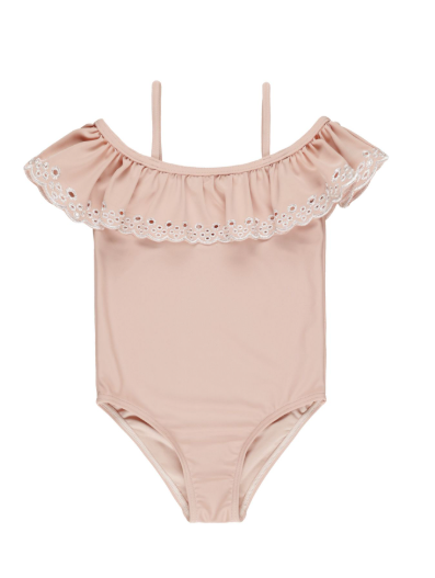 RYLEE & CRU OFF THE SHOULDER SWIMSUIT(6M-9Y)