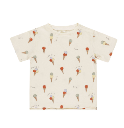 RYLEE & CRU RAW EDGE TSHIRT (12M-5Y)