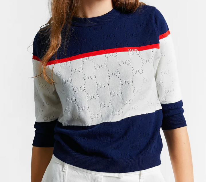 INDEE SHORT SLEEVE TRICOLOR PULLOVER(10-L)