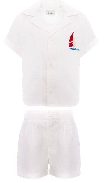 PERNILLE EMBROIDERY BOAT 2PC SET (2-6Y)
