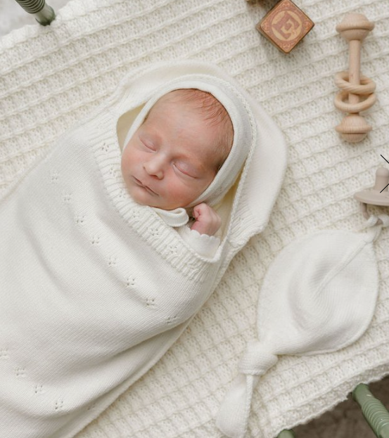 PELUCHE POINTELLE KNIT 3 PC SET COCOON (OS)