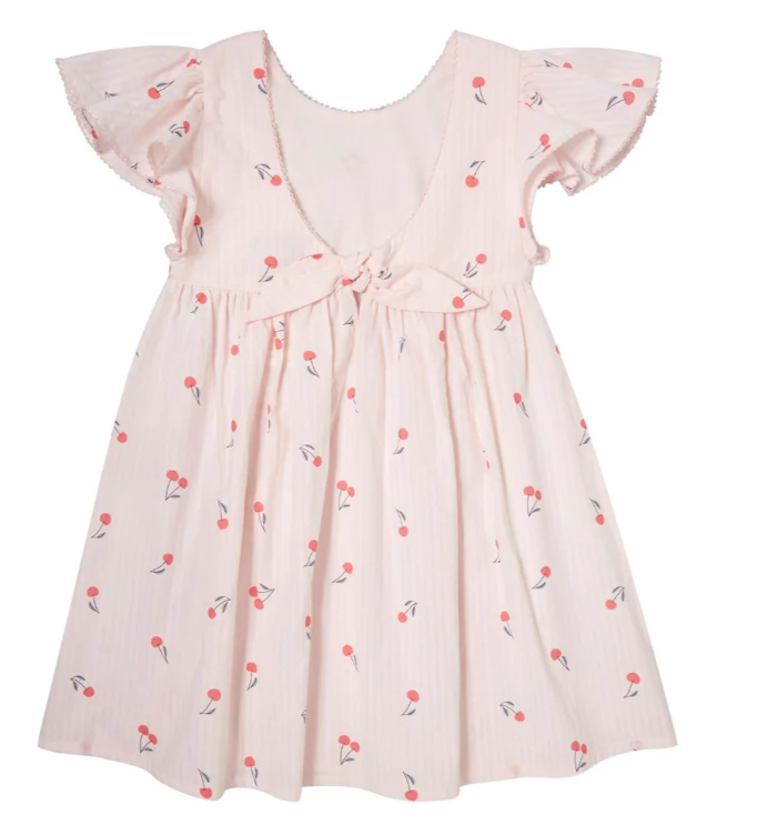 TOCOTO VINTAGE CHERRIES SS LONG DRESS(2-14Y)