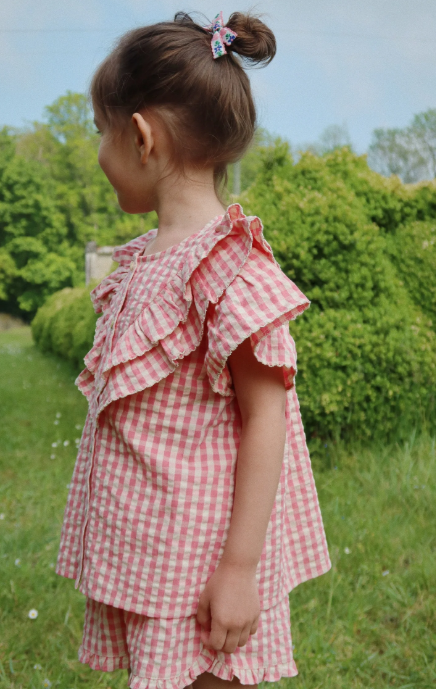 KONGES SLOJD KIM FRILL SS SHIRT (12M-2Y)