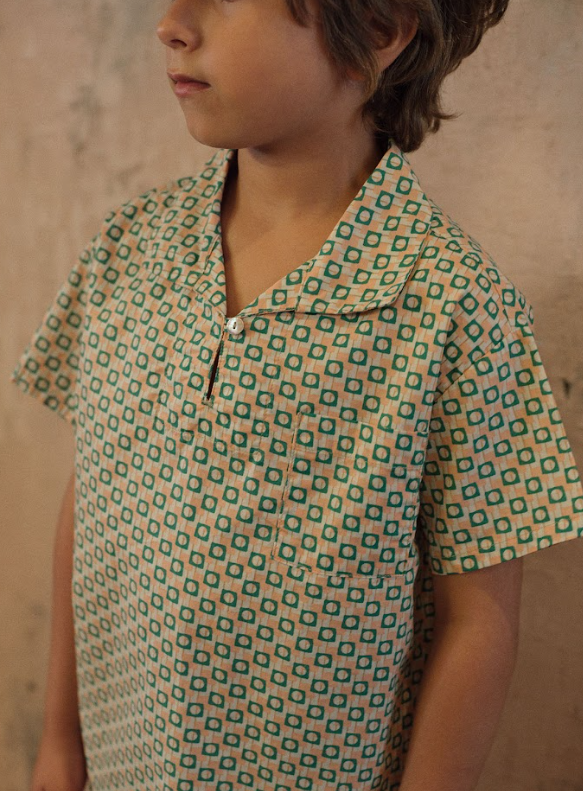 BENE BENE BLOCK HALF SHIRT (3-6T)