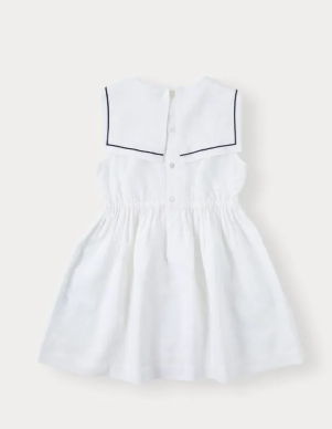 BENE BENE MARINE COLLAR DRESS (3-8T)