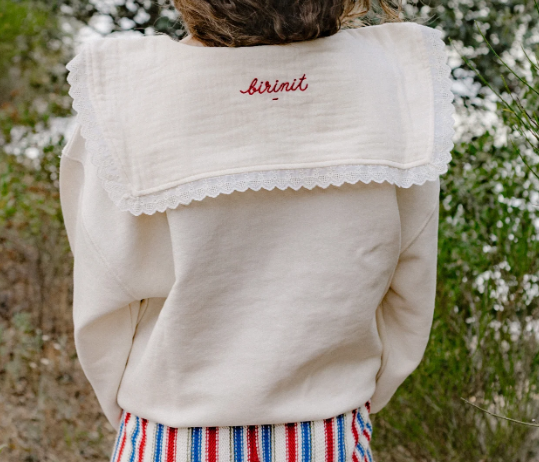 BIRINIT PETIT EMBROIDERED HOODIE(3-12Y)