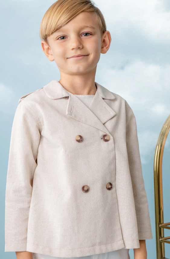 BELATI SHOULDER TAB TRENCH SHIRT (2-8Y)
