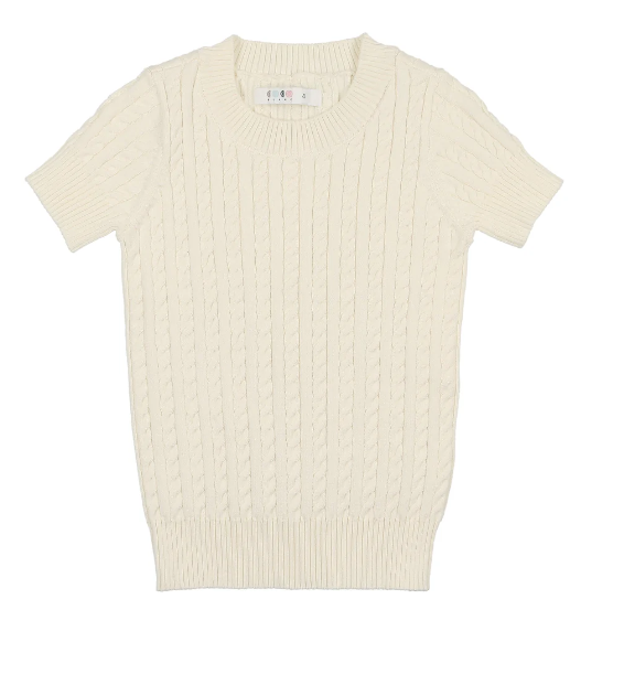 COCO BLANC CABLED SWEATER (3-10Y)