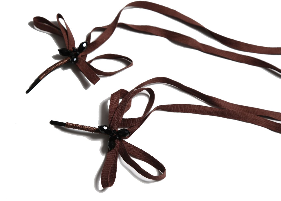 TIA CIBANI MARISOL FRINGED HAIR PINS (OS)