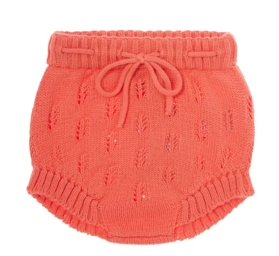 TOCOTO VINTAGE KNIT BLOOMERS (6M-2Y)