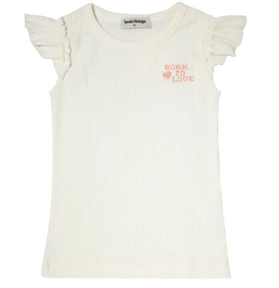 TOCOTO VINTAGE RUFFLED TANK TOP (2-6Y)