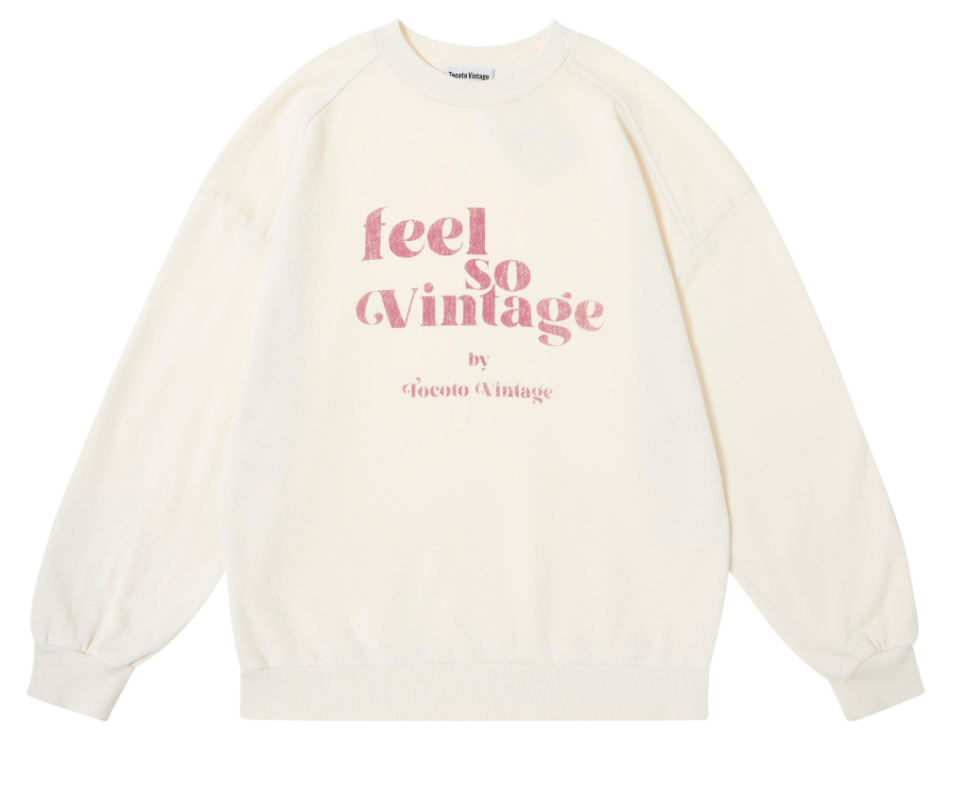 TOCOTO VINTAGE SO VINTAGE SWEATSHIRT(6M-14Y)