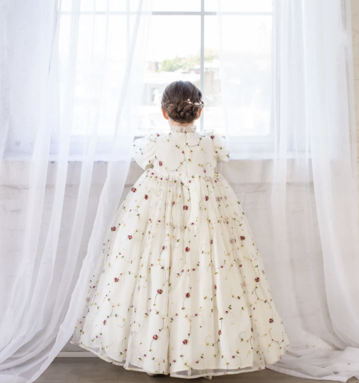 ELOISA EMB. FLORAL GOWN (3Y-18Y)